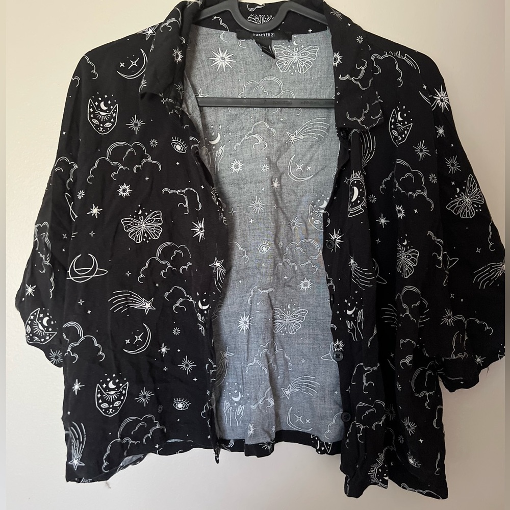 Black Ethereal Crop Top